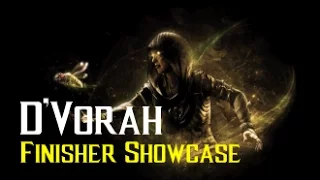 MKX - D'Vorah Finisher Showcase (Brutalities, Fatalities, Xray, Secrets)