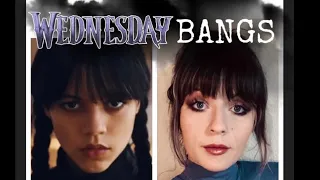 CUTTING WEDNESDAY BANGS from The Addams Family