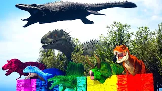 Get delicious food Dinosaur race Dinosaur game Dinosaur animation