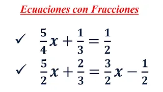 Ecuaciones con fracciones (5)