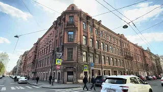 Прогулка по Питеру, Кузнечный и Свечной пер / Walking in St. Petersburg, architecture of buildings.