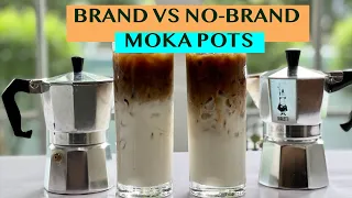 DIFFERENCES BETWEEN BRAND & NO-BRAND MOKA POTS FOR ICED COFFEE: FEATURING 3-CUP MOKA POTS
