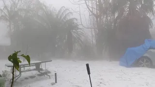 Crazy Hail Storm 20/10/2021 Toormina NSW Australia