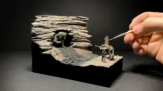 Cave Dwelling Terror | Monster Hunt Diorama