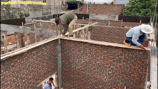 Modern Concrete Floor Construction Techniques Incorporating Wooden Formwork And Precise Iron Beams