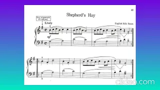 THE JOY OF THE FIRST YEAR PIANO. Sheperd's Hay. Pag. 49