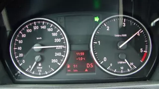 New BMW 320d Coupe E92 MY 2010 (184 PS) 0-220 km/h acceleration