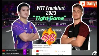 Tight Game! Fan Zhendong VS Truls Moregard| WTT Champions Frankfurt 2023| MS Highlight