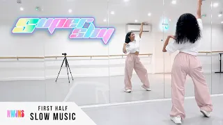 NewJeans (뉴진스) - 'Super Shy' - Dance Tutorial - SLOW MUSIC + MIRROR (First Half)