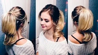 ПРОСТАЯ ПРИЧЕСКА НА НОВЫЙ ГОД | Красивый объемный  хвост| Amazing New Years hairstyles| LOZNITSA