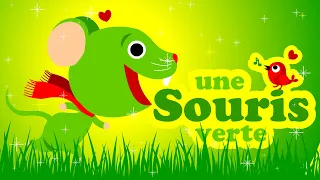 Une souris verte 🐭🐭🐭 et une heure de petites comptines pour les bébés