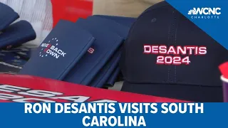 Florida Governor Ron DeSantis holds campaign rally in Tega Cay, South Carolina