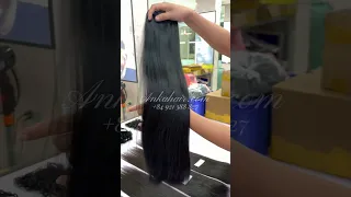 Black bone straight hair Ankahair +84921388827 #humanhair #hairfactory #wigstore #hairshop #shorts