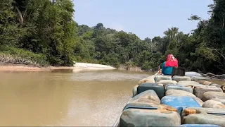 Descendo Rio das tropas de canoa do garimpo pra Jacareacanga PA!