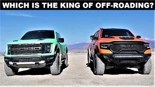 2022 Ram TRX Vs 2022 Ford Raptor: Is The Ram TRX Better Than The Ford Raptor Off-Road?