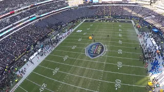 The U.S. Army Parachute Team jumps into the Army Navy game