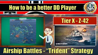 How to be a better DD player with the Z-42 map Trident | #worldofwarships #z42