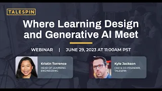 Webinar - Where Learning Design and Generative AI Meet