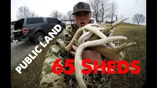 PUBLIC LAND Shed Hunting Iowa 2019 (We Found 65 Sheds)