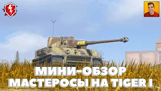 МИНИ-ОБЗОР ТИГР 1 ВОТ БЛИЦ ► КАК БРАТЬ МАСТЕРОВ НА TIGER 1 WOT BLITZ