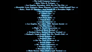 VANGELIS - BLADE RUNNER SOUNDTRACK: 29TH ANNIVERSARY LIMITED EDITION (2011) (PART ONE)