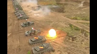 NATO's Armored Fist (Tank shooting range footage)