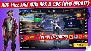 How To Add Free Fire MAX APK and OBB File in Any Emulator (Smartgaga/Bluestacks) | FF MAX New Update