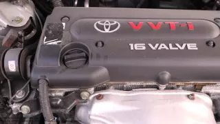 Listen Toyota 2.4 VVT-i engine sound, when engine is very OK. Years 2002 to 2015
