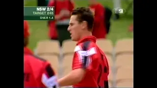 SHAUN TAIT vs STEVE WAUGH & NSW, FASTEST OVER, HOSTILE SPELL 2003