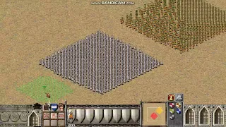 Stronghold Crusader 1000 Swordsmen vs 1000 Slaves