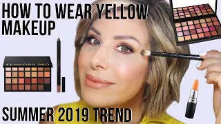 YELLOW EYE MAKEUP LOOK TUTORIAL |  Dominique Sachse