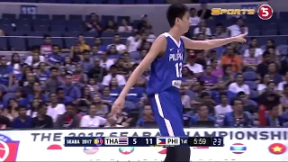 KAI SOTTO HIGHLIGHTS | THAILAND vs PHILIPPINES | 2017 SEABA U16 |