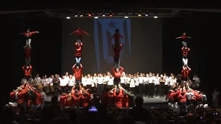 Espectacular Muixeranga a Sueca en homenatge a Joan Fuster