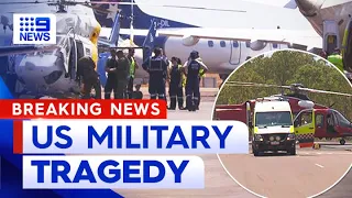 Three US Marines killed in military aircraft crash near Darwin | 9 News Australia