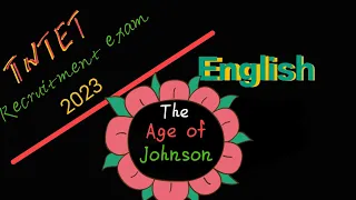 The Age of Johnson - UG TRB English / All for Teaching