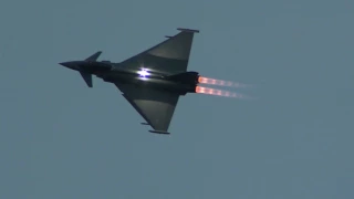 September 2016 the RAF Typhoon Evening display at the Scottish International Airshow