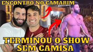 Gusttavo Lima acaba SHOW sem CAMISA e ENCONTRA Tayrone no CAMARIM “Receba” kk