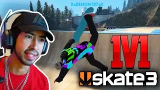 I Beat a FAN in a 1v1 SPOT BATTLE COMPETITION | X7 Albert Skate 3