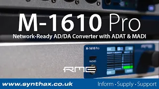 RME M-1610 Pro Overview - Network-Ready AD/DA Converter with ADAT, MADI and AVB Connectivity