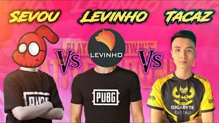 Levinho vs Tacaz vs sevou | solo vs squad | Intense fight