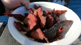 HICKORY SMOKED MOOSE JERKY! | SIMPLE RECIPE!