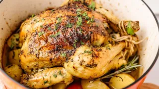 DUTCH OVEN ROAST CHICKEN