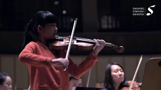 Chloe Chua plays Meditation   Rehearsal with SSO 1 Oct 2019 (Age 12)