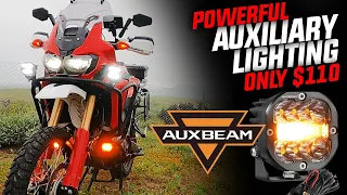 Budget Friendly & Powerful Auxiliary Lights for Your Adventure Bike. Auxbeam 3" Pods.