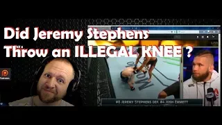 Did Jeremy Stephens throw an illegal knee ?