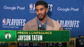 "When I Get Between Those Lines, I Care." Jayson Tatum Post Game Presser | Nets vs Celtics - Game 3