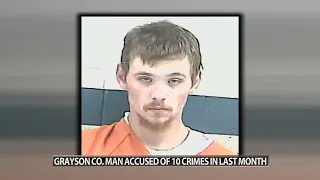 23-year-old arrested for multiple thefts, burglaries in Grayson County, police say