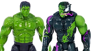 Marvel Blast Gear Iron-Man VS transform Maximum Venom Hulk! | DuDuPopTOY