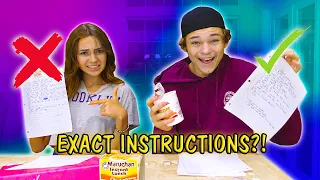 CUP OF NOODLES EXACT INSTRUCTIONS CHALLENGE | We Are The Davises