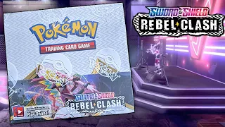 AWESOME EARLY POKEMON REBEL CLASH BOOSTER BOX OPENING!